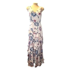 Maxi Vestido Rachel Rachel Roy Nuevo con Etiquetas Emelda Blush Combo (Rosa) Floral Volantes Talla 4 - Imagen 1 de 11
