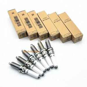 6x Original Zündkerzen 06M905606F 93560 Für Audi A4 S4 S5 A6 A7 A8 Q5 VW Touareg - Picture 1 of 7