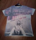 Mens/ Boys Outcast  T Shirt With Mural Print Front  Size L - White