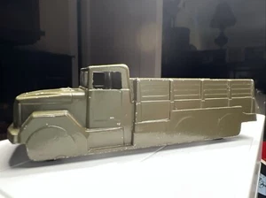 Vtg Midgetoy Military Truck Olive Green Diecast Toy Vehicle Troop Transport - Picture 1 of 20