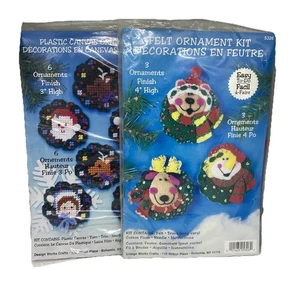 DIY Design Works Kranz Weihnachten Mini Kunststoff Leinwand & Filz Zahnseide Ornament Kits - Bild 1 von 13