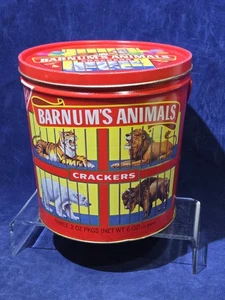 Vintage Nabisco Barnum's Animal Crackers Pail Tin, 1990 - A2731 - Picture 1 of 14