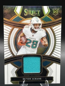 2023-24 Panini Select Football RC White De’Von Achane #RSW-DAC /75 White Prizm - Bild 1 von 3