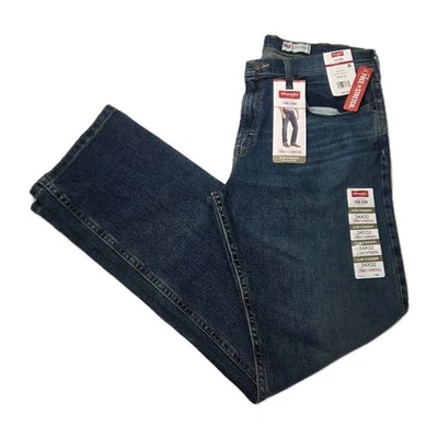 Pantalones de mezclilla Wrangler Five Star Premium para hombre talla 34x32 azul NUEVO ajustados rectos  Foto 1 de 4