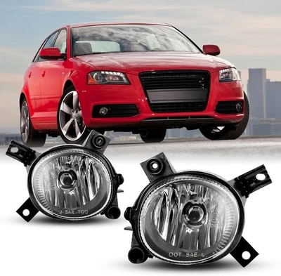 2PCS Clear Lens Fog Lights For 2002-2005 AUDI A4(8E2/8E5)/2007-2008 AUDI RS4 - Imagem 1 de 4