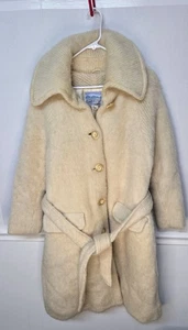 Vintage Eider Knit Iceland - Scotland Wool Long 5 Button Jacket Women’s Large - Picture 1 of 5