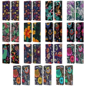 OFFICIAL HAROULITA ETHNIC PATTERN LEATHER BOOK CASE FOR APPLE iPHONE PHONES - Picture 1 of 16
