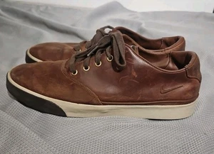 Nike SB Pepper Low Herren 12 Braun Rustikal Leder Freizeit Sneaker 395924-600 Swoosh - Bild 1 von 13