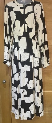 Phase Eight Midi Viscose Dress Size 14 Uk Vgc - Image 1 of 4