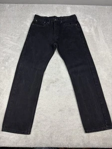 Jeans Levis 505 corte regular para hombre 32x32 denim negro (etiqueta 34x32) - Imagen 1 de 12