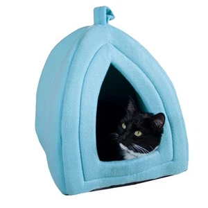 Cat House - Indoor Bed with Removable Foam Cushion - Pet Tent for Puppies, Ra... - Picture 1 of 8