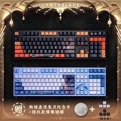Ghost Blade‌ Aeolian‌ Haiqin Yan‌ WLOP Tri-Mode RGB Mechanical Keyboard 108keys - Image 1 of 4
