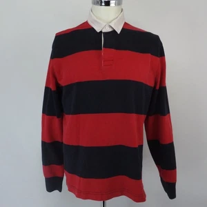 Camisa de Rugby J Crew Always Para Hombre Grande Azul Rojo Rayas Manga Larga Polo Remero - Imagen 1 de 11
