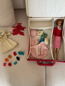 Superbe poupée Barbie 1958 vintage boîte rouge d origine - Imagen 1 de 22