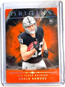 BROCK BOWERS 2024 ORIGINS NOVATO NARANJA HOLO #14/125 - ¡RAIDERS!! - Imagen 1 de 2