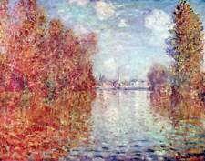 Autumn in Argenteuil by Monet 30x40IN Rolled Canvas Home Decor print