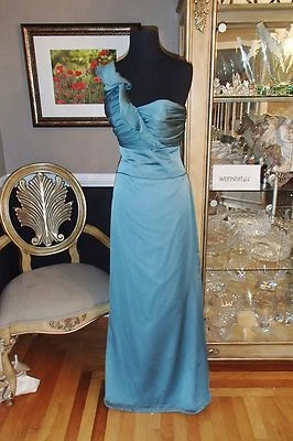 A1711 VESTIDO DE DAMA DE HONOR FORMAL FIESTA JASPE TALLA 12 $260 ALVINA VALENTA 9120 Foto 1 de 4