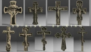 9 Stck. 3D STL Modelle CROSS & JESUS für CNC Router Aspire 3D Drucker Graveur - Bild 1 von 10
