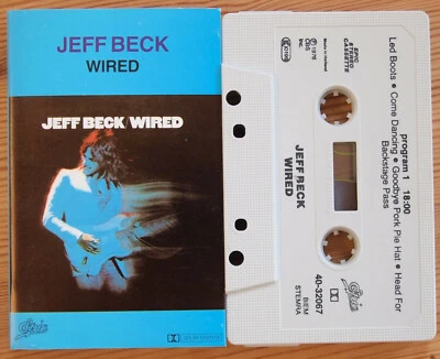 JEFF BECK - WIRED (EPIC 4032067) 1976 EUROPE CASSETTE TAPE - Image 1 of 3