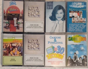 I Camaleonti Il Meglio I Pooh Collage Laura Pausini LOTTO 8 CASSETTE MUSICA POP - Picture 1 of 10