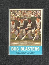 1963 Topps Buc Blasters Burgess/Stuart/Clemente/Skinner #18 VG