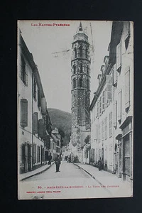Carte postale ancienne 1928 BAGNERES-DE-BIGORRE - La Tour des Jacobins - Picture 1 of 1