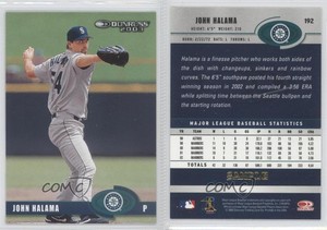 2003 Donruss Samples Gold John Halama #192