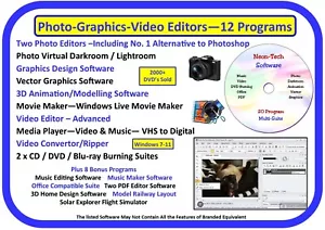 Software di fotoritocco Photoshop fotografia alternativa 2025 DVD - Windows 7-11 - Foto 1 di 5