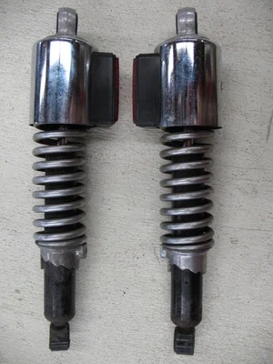 Yamaha XS400 XS 400 1981 amortiguadores traseros especiales con reflectores sin fugas rectos Foto 1 de 4