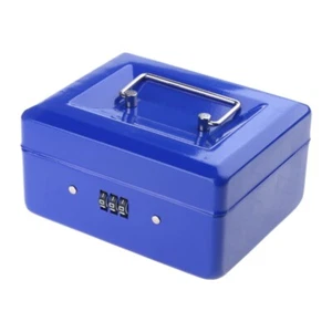 Protable Password Locker Safe Home Shop Steel Mini Money Box Security Cash Box - Picture 1 of 16