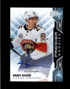 BRADY KEEPER 2019/20 UD PREMIER #72 ROOKIES AUTOGRAPH AUTO RC BD5157