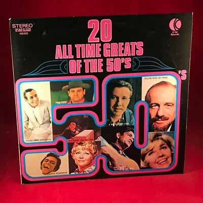  VARIOUS 20 All Time Greats Of The 50's 1972 UK vinyl LP Doris Day Johnny Cash c - Image 1 of 4