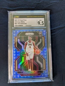2021-22 Panini Prizm Evan Mobley RC NBA 75th Anniversary Rookie #325 CSG 9.5 - Picture 1 of 2
