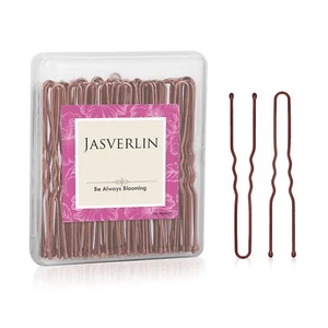 U Pins Hair Brown Bobby Pins, U shaped hair pins Bun Pins Hairpins for Women ... - Picture 1 of 7