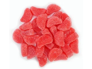 Jovy 5 lb CHERRY SLICES Jelly Chewy Sanded Gummy Gummi Candy BULK BAG - Picture 1 of 3