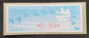 *FREE SHIP France Bird (ATM Frama Machine Label stamp) MNH *error *print shifted - Picture 1 of 5