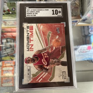 2009-10 panini rookies stars basketball Lebron James In The Moment Gold /500