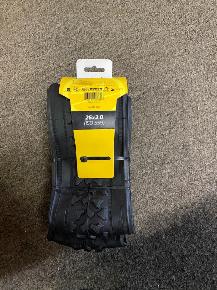 pneu sunlite 26x2.0 dobrável mtb alpha bite NOVO - Imagem 1 de 3