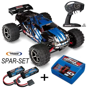 Traxxas E-Revo 1:16 TSM Blau VXL RTR Brushless SPAR-SET 2x Lipo + Ladegerät - Bild 1 von 6