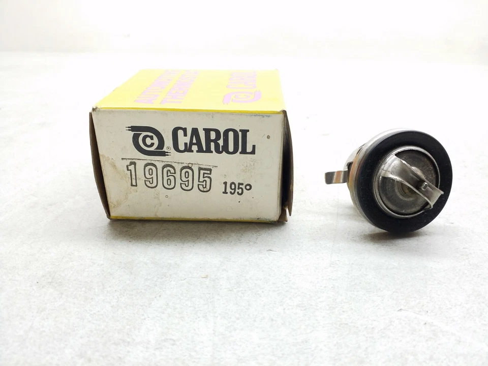 Termostato automotriz Carol 19695 195° hecho en EE. UU. envío gratuito Foto 1 de 1