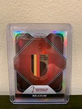 2022 Panini Silver Prizm World Cup Qatar Soccer #2 Belgium Team Badge Silver