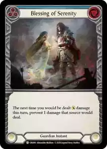 Blessing Of Serenity (Blue) Crucible Of War 1st Edition Flesh And Blood TCG - Bild 1 von 1