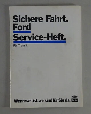 Scheckheft / Wartungsheft blanko Ford Transit Stand 07/1983 - Bild 1 von 3