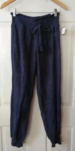 AERIE YOUTH GIRLS SEE THROUGH FLORAL LACE JOGGER PANTS, SIZE XS - Picture 1 of 3