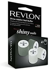 Revlon Shine Addict Nail Buffer Shiny Nails REPLACEMENT HEADS (4 ROLLERS) NEW