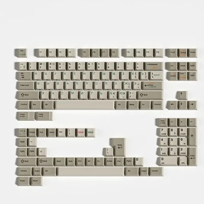 140 Keys Retro Gray Russian Root UTA95 PBT Keycaps Cherry Profile Key Caps Set - Image 1 of 4