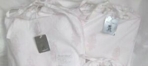 RACHEL ASHWELL COUTURE Full Sheets 2pc  PINK WHITE