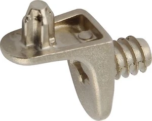 Regalträgerstecker mit Gewinde für Ø 5 mm Löcher - Oberfläche - vernickelt - Bild 1 von 2