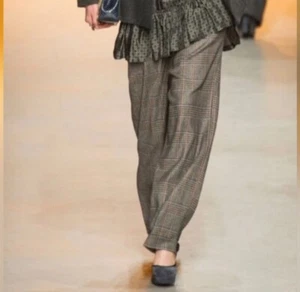 NWT Paul & Joe Sister Notorious Pants Plaid Beige FR 40 US 8 - Picture 1 of 8