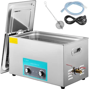 VEVOR 30L Pulitore ad Ultrasuoni con Timer Riscaldatore 40KHz Vasca Ultrasuoni - Imagen 1 de 12